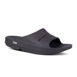 OOFOS Men's OOAHH Slide Sandal in Black